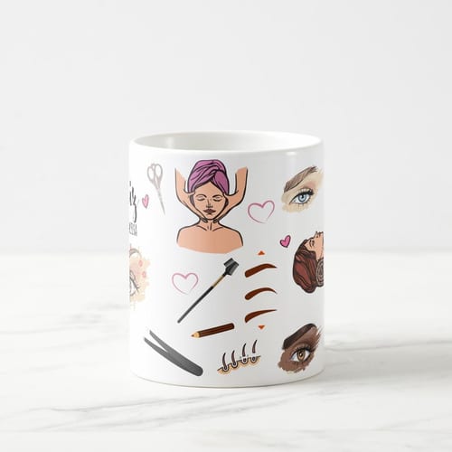 Caneca Presente Designer de Sobrancelhas Nome Personalizado
