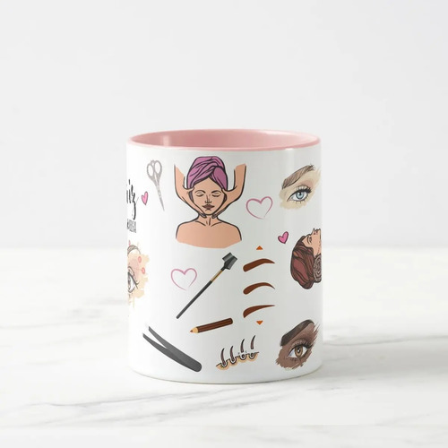 Caneca Personalizada Presente Designer de Sobrancelhas