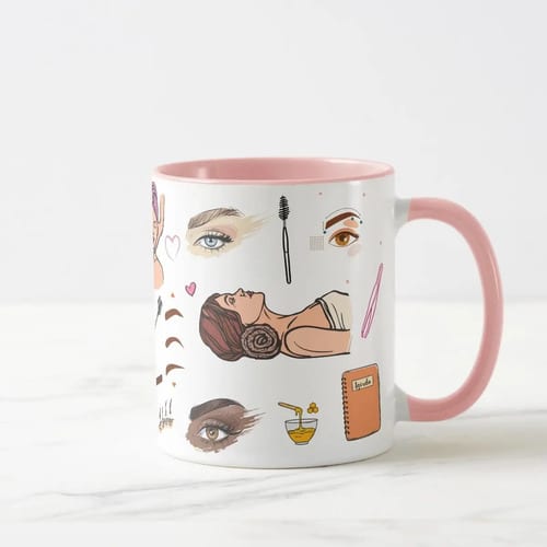 Caneca Personalizada Presente Designer de Sobrancelhas