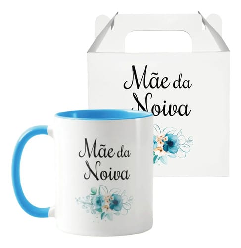 Caneca Lembrança De Casamento Floral Mãe Da Noiva - Casamento (Convidados)