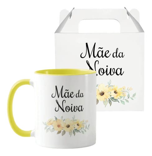 Caneca Presente De Casamento Floral Para Mãe Da Noiva - Casamento (Noiva)