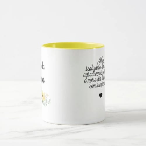Caneca Presente De Casamento Floral Para Mãe Da Noiva