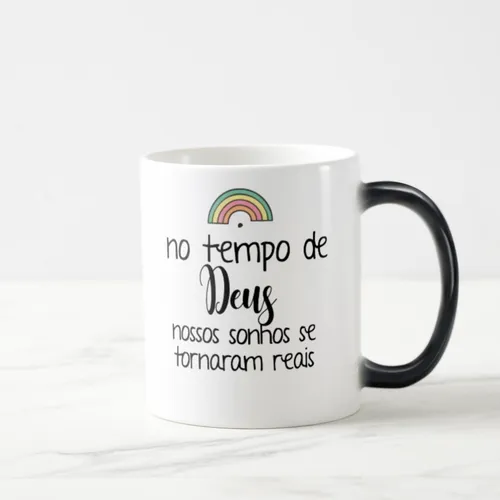 Caneca Mágica Presente Criativo Bebê Arco-íris De Esperança