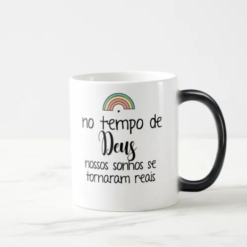 Caneca Mágica Presente Criativo Bebê Arco-íris De Esperança