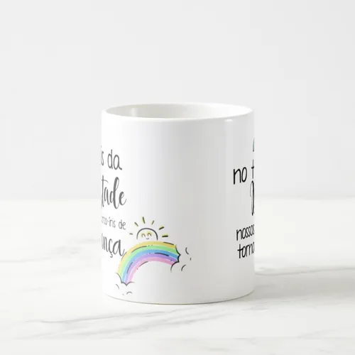 Caneca Mágica Presente Criativo Bebê Arco-íris De Esperança