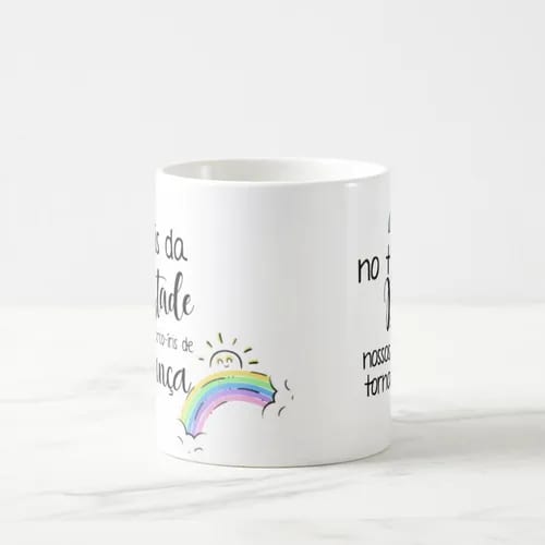 Caneca Mágica Presente Criativo Bebê Arco-íris De Esperança
