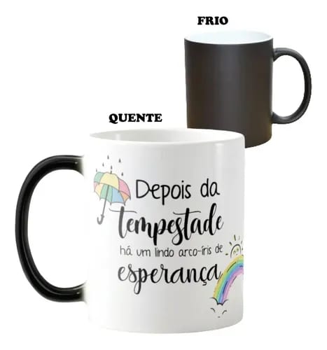 Caneca Mágica Presente Criativo Bebê Arco-íris De Esperança - Família (Bebê)