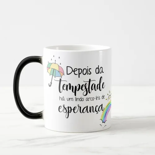 Caneca Mágica Presente Criativo Bebê Arco-íris De Esperança