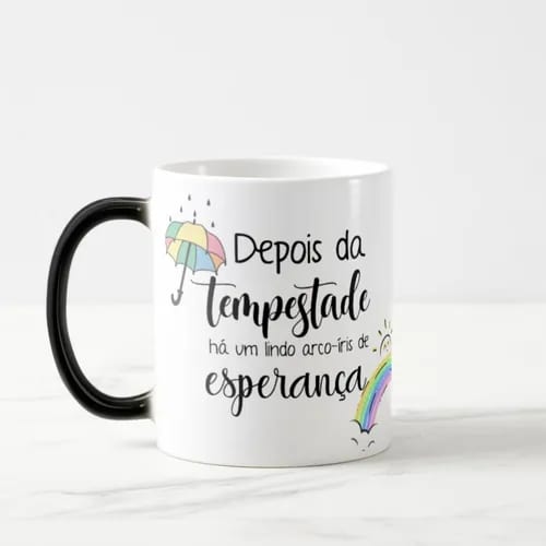 Caneca Mágica Presente Criativo Bebê Arco-íris De Esperança