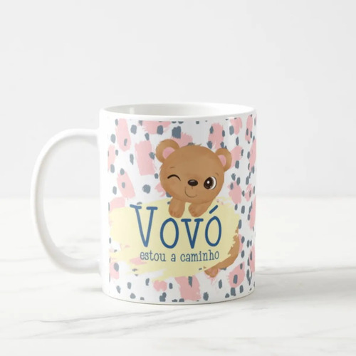 Caneca Presente Criativo Para Revelar Gravidez Vovó Avó