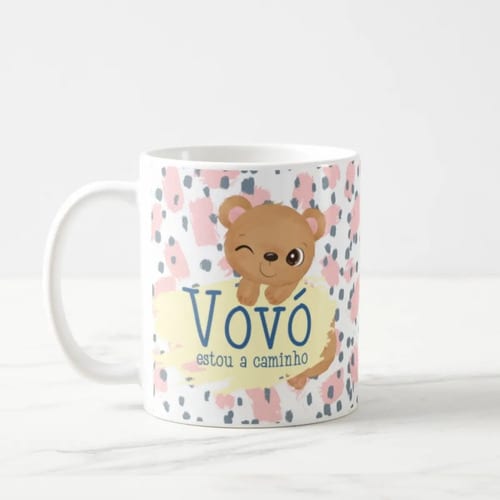 Caneca Presente Criativo Para Revelar Gravidez Vovó Avó