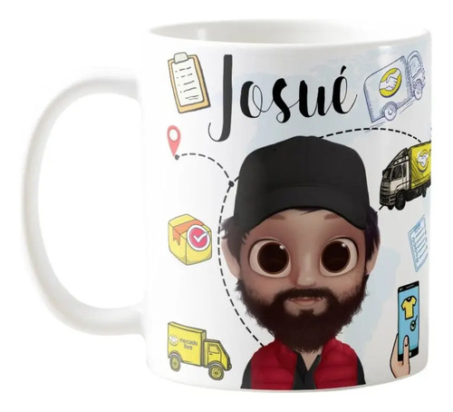 Caneca Presente Personalizado Posto de Coleta Logística - Profissões (Administrador(a))