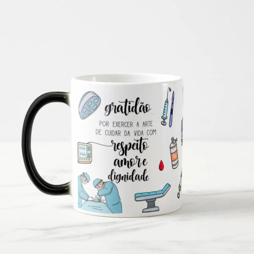 Caneca Mágica Presente Criativo Medicina Médico Cirurgião