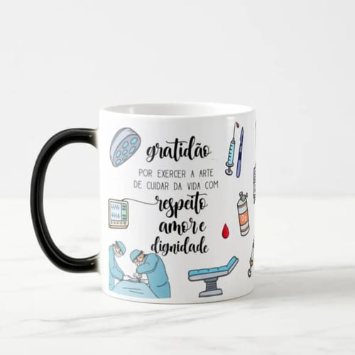 Caneca Mágica Presente Criativo Medicina Médico Cirurgião