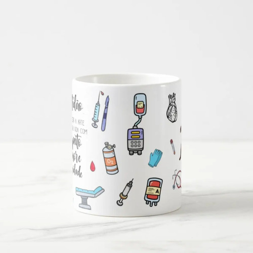 Caneca Mágica Presente Criativo Medicina Médico Cirurgião