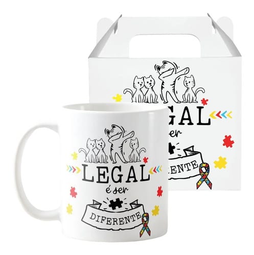 Caneca Personalizada Presente Especial Autismo Atípico - Outros (Autismo Atípico art pronta)