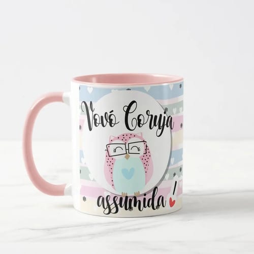 Caneca Presente Personalizado para Avó Especial Vovó Coruja