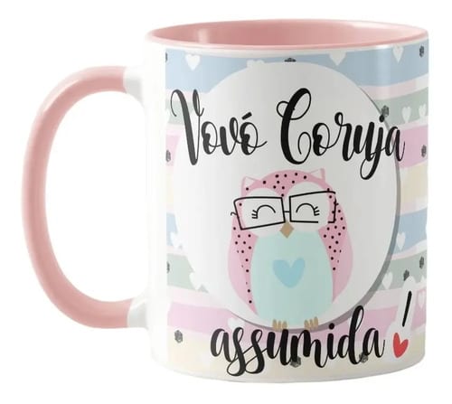 Caneca Presente Personalizado para Avó Especial Vovó Coruja - Família (Avó)