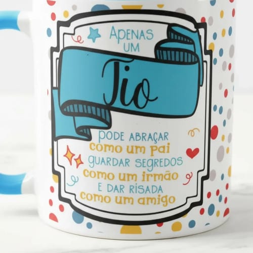 Caneca Presente Personalizado Criativo Xicara para Tio Titio - Família (Tio)