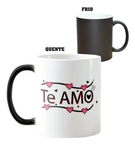 Caneca Mágica Presente Criativo Especial Amor Casal Te Amo - Família (Casal)