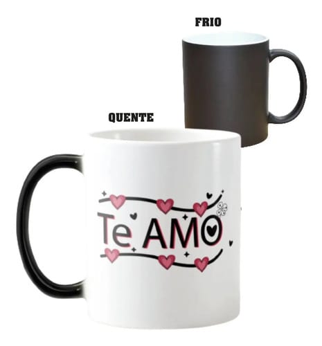 Caneca Mágica Presente Criativo Especial Amor Casal Te Amo - Família (Casal)