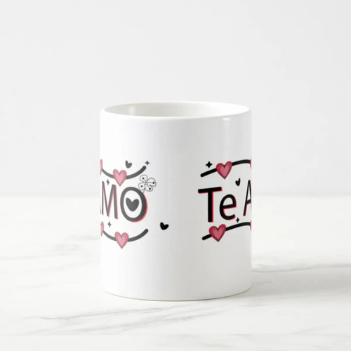 Caneca Mágica Presente Criativo Especial Amor Casal Te Amo