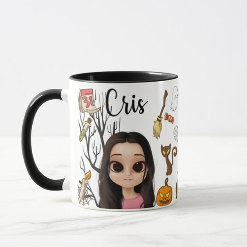 Caneca Personalizada Presente Criativo Dia das Bruxas