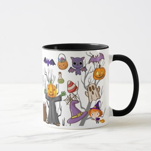 Caneca Personalizada Presente Criativo Dia das Bruxas