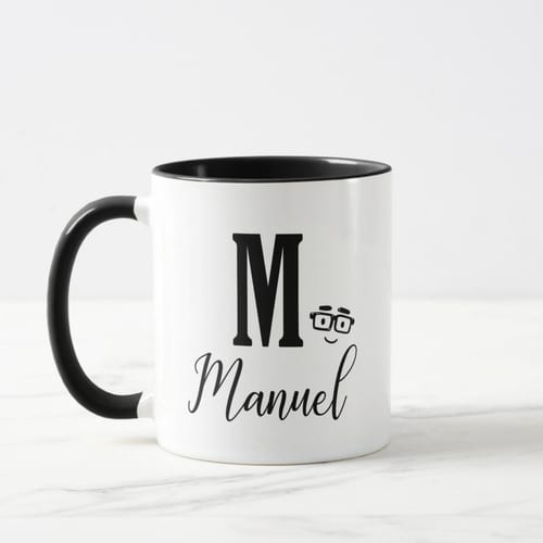 Caneca Masculina Foco Força e Café Personalizada com Nome