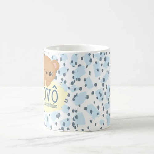 Caneca Presente Revelação Gravidez Avô Vovô Estou Chegando