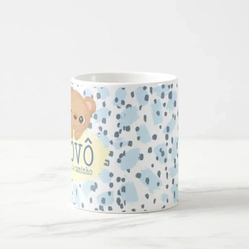 Caneca Presente Revelação Gravidez Avô Vovô Estou Chegando