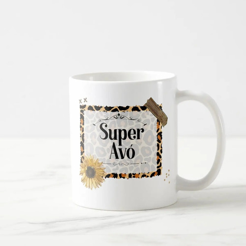 Caneca Presente Criativo para Super Vovó Natal Aniversário