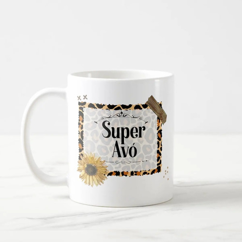 Caneca Presente Criativo para Super Vovó Natal Aniversário