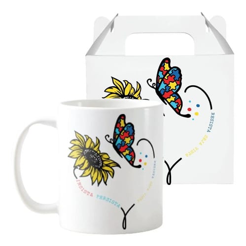 Caneca Personalizada Presente Criativo Mãe de Autista - Família (Mãe)