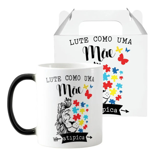 Caneca Mágica Presente Criativo Autismo Mãe Orgulhosa