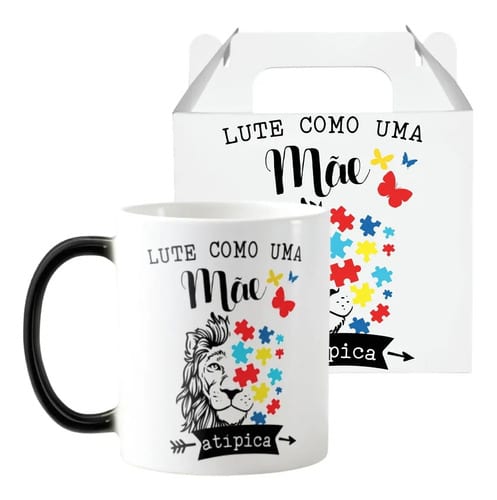 Caneca Mágica Presente Criativo Autismo Mãe Orgulhosa