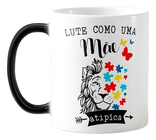 Caneca Mágica Presente Criativo Autismo Mãe Orgulhosa - Família (Mãe)