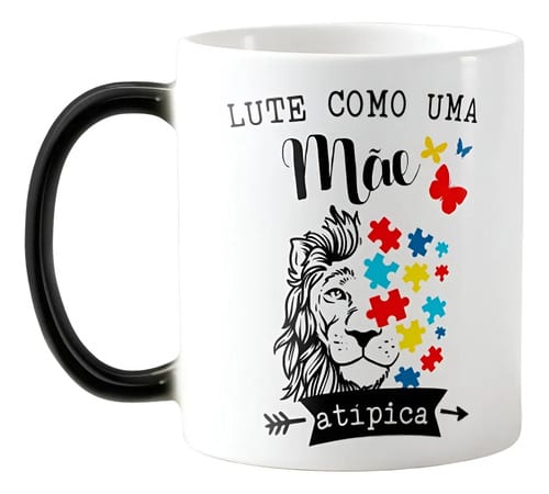 Caneca Mágica Presente Criativo Autismo Mãe Orgulhosa - Família (Mãe)
