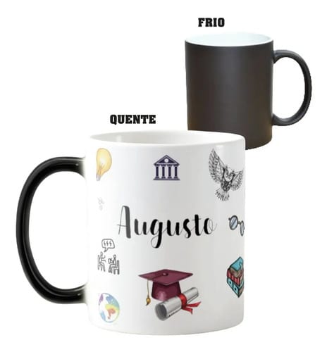 Caneca Mágica Presente Especial com Nome Professor Filosofia - Dia dos Professores (Filosofia)