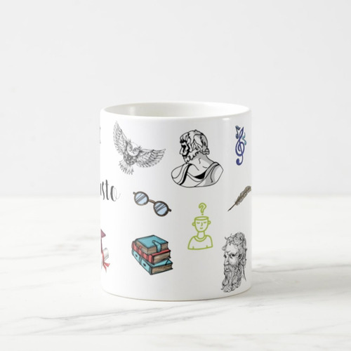 Caneca Mágica Presente Especial com Nome Professor Filosofia