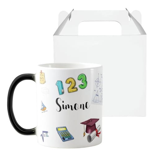 Caneca Mágica Especial com Nome para Professor de Matemática