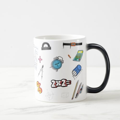 Caneca Mágica Especial com Nome para Professor de Matemática