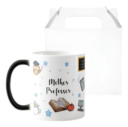 Caneca Mágica Presente Personalizado para Melhor Professor - Dia dos Professores (Professor(a))