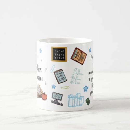 Caneca Mágica Presente Personalizado para Melhor Professor