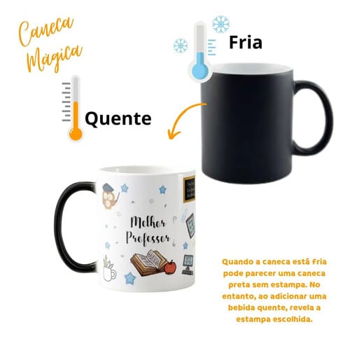 Caneca Mágica Presente Personalizado para Melhor Professor
