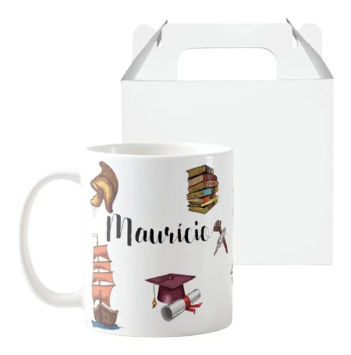 Caneca Personalizada Presente Profissão Professor História - Dia dos Professores (História)