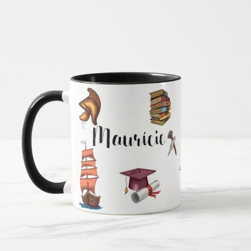 Caneca Professor de História Presente Personalizado com Nome