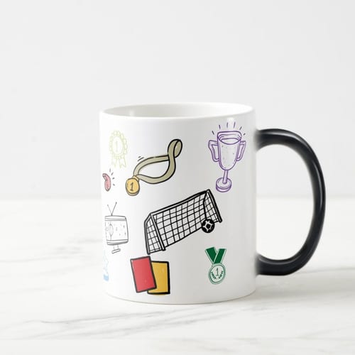 Caneca Mágica Presente Criativo para Técnico de Futebol