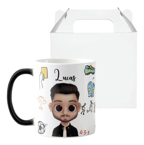 Caneca Mágica Presente Criativo para Técnico de Futebol