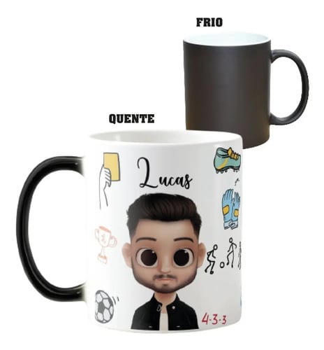 Caneca Mágica Presente Criativo para Técnico de Futebol - Profissões (Técnico de Futebol)